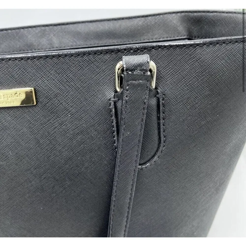 Kate‎ Spade Authenticated Dally Laurel Way Shoulder Bag Leather Black WKRU4094